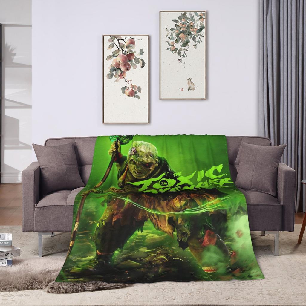 Toxic Avenger Blanket Quality Super Soft Throw Blanket Spring Girls Boys Home Decor Aesthetic Bedspread