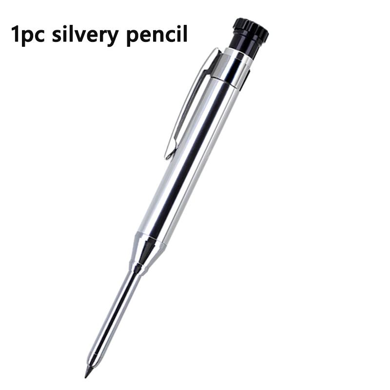 2.8mm Professional Metal Long Head Woodworking Mechanical Pencil or Lead Refills, for Carpenter Marking Engineering Drawing Tool