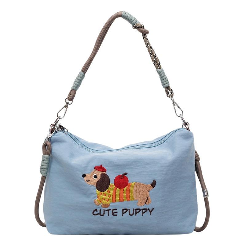 Canvas bag women's large capacity summer versatile messenger bag casual shoulder underarm bag commuter pillow bag