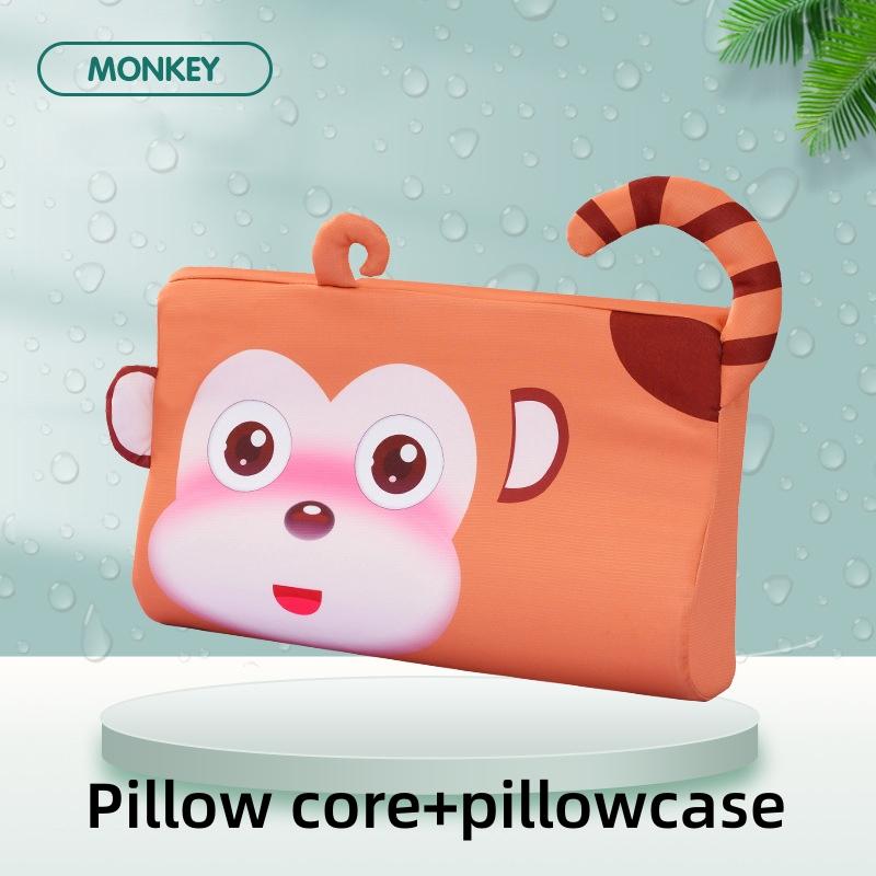 3-14 Years Kids Memory Foam Pillow Slow Rebound Soft Toddler Pillow Breathable Neck Pillow Washable Cover Support Sleep Pillows