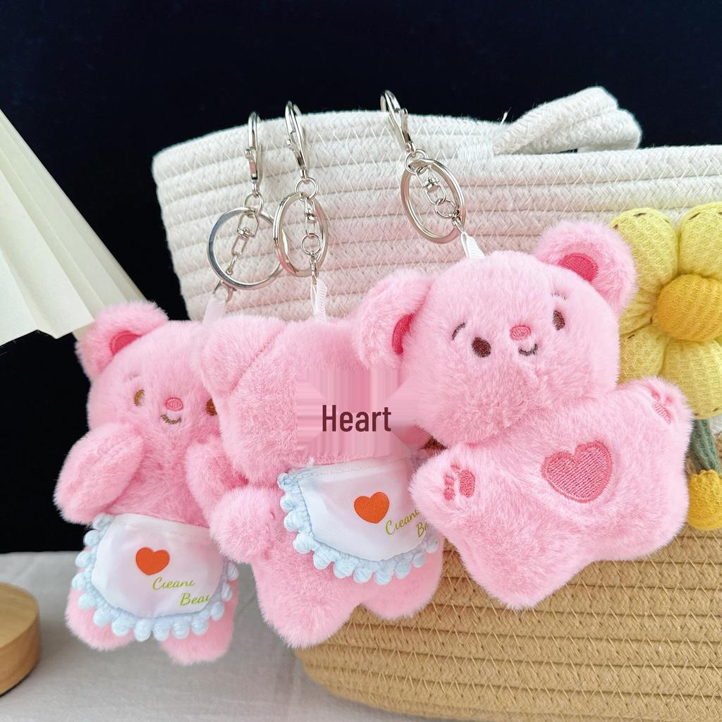 Heart Plush Doll Pendant - Cute Cartoon Gift for Best Friends & Students