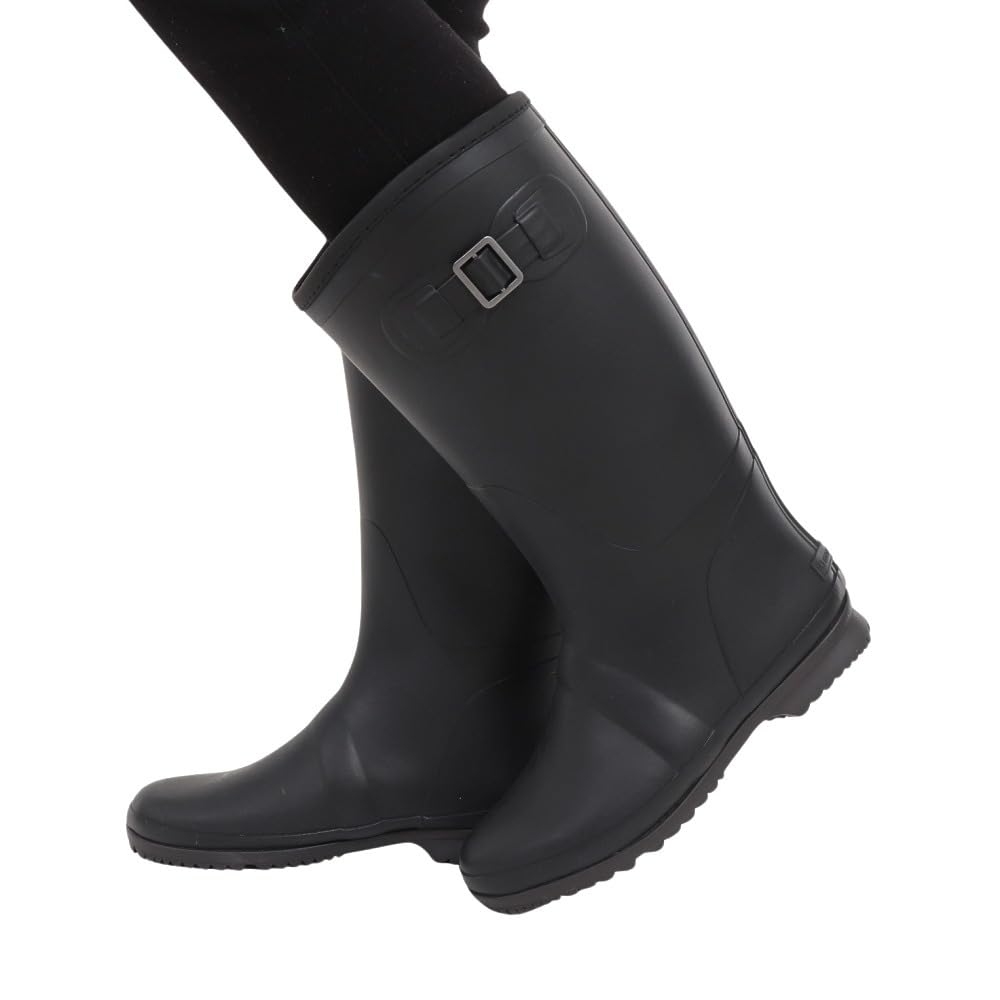 Moonstar MF FG07RL Rain Size 2E Women's Boots, Black, 24.0 Cm,