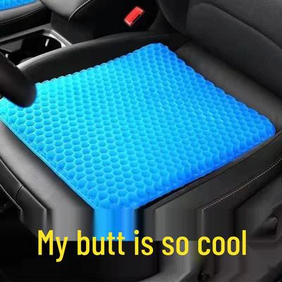 Cuscino per Seduta Traspirante a Nido d'Ape in Gel - Pad Rinfrescante Universale per Auto e Sedia