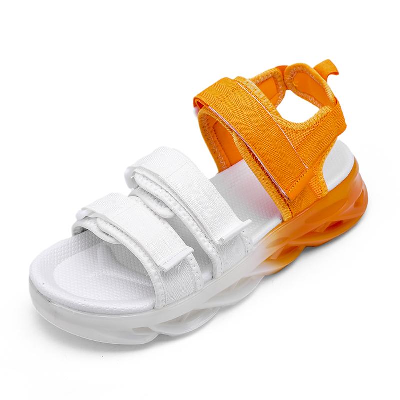 Neue Mode Blaue Herren Sommer Sandalen Trendiges Design Jelly Plateau Sandalen Herren Outdoor Bequeme Rutschfeste Strandsandalen Frau