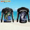 Men's T-Shirt Fishing Pattern Fashion Autumn Long Sleeve Casual Comfortable Boys Top Outdoor Sportswear Children's Clothing