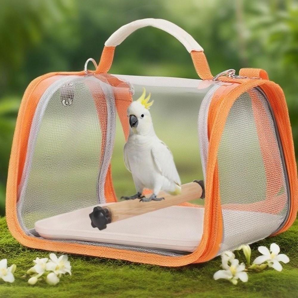 Foldable Bird Travel Bag Ventilated Birdcage Carry Bag Pet Supplies Bird Out Bag  Outdoor