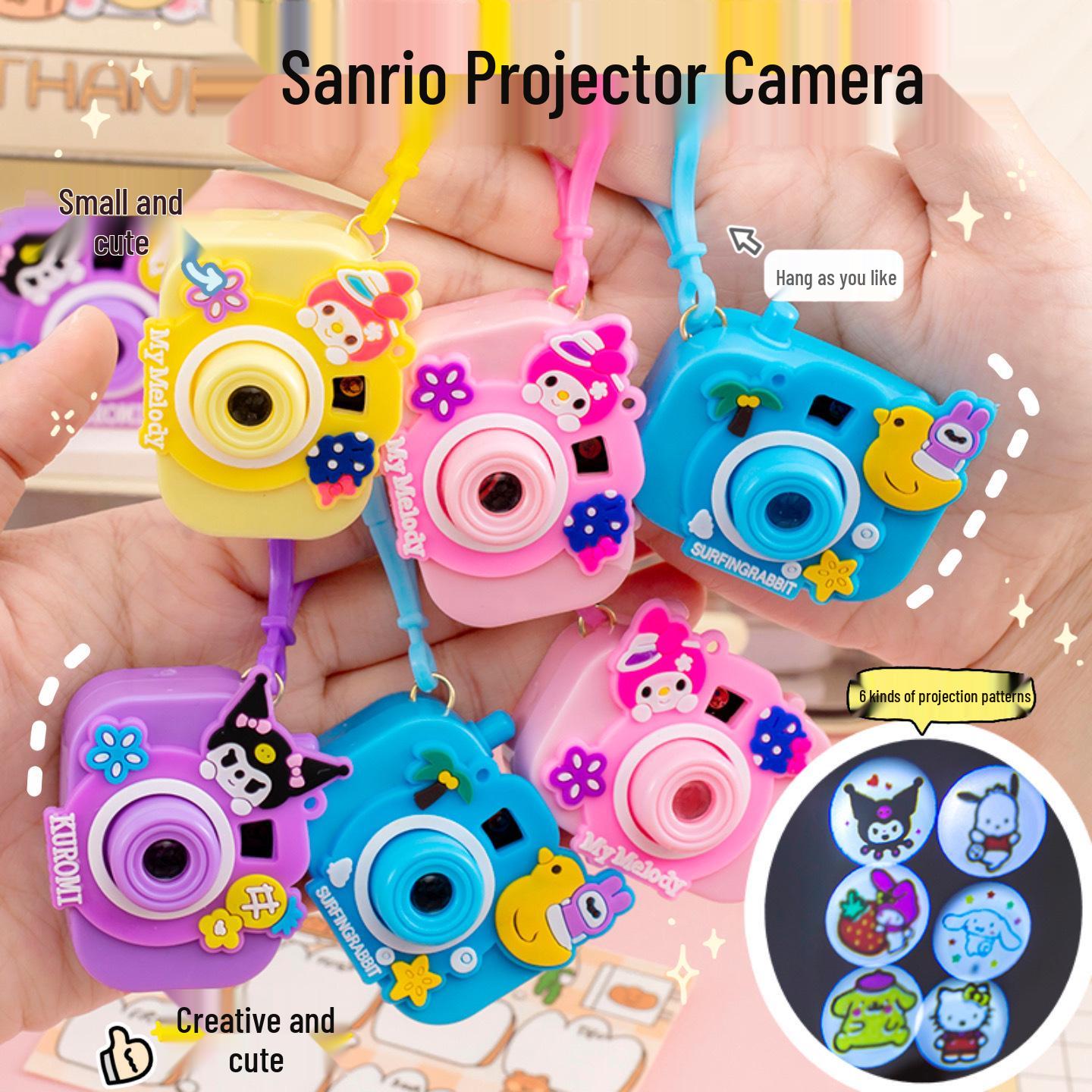 Sanrio Kids  Luminous Projection Camera Keychain Toy