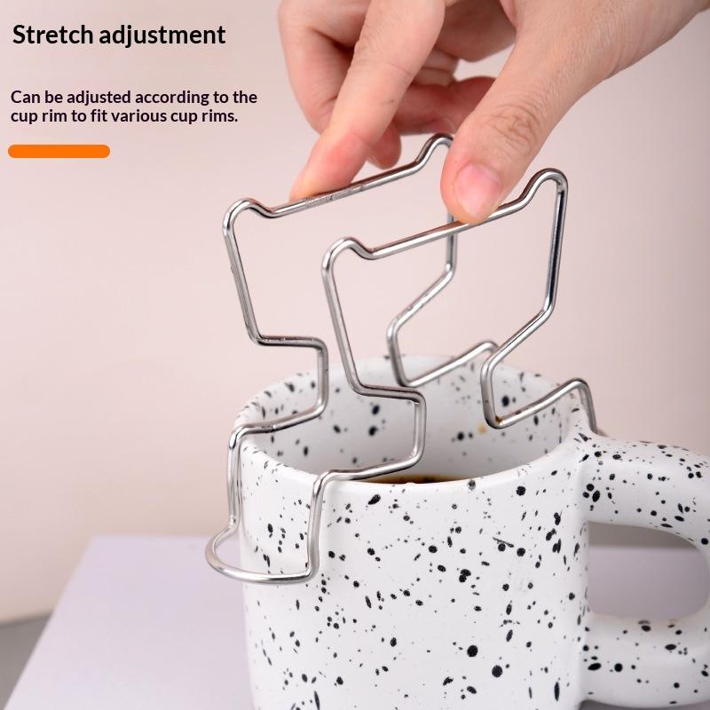 Stainless Steel Hanging Ear Coffee Drip Stand Portable Hand Brew Filter Holder Coffee Dripper Rack For Home Office Camping