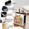 Acrylic Special Shaped Easter Day 5D DIY Diamond Painting Pen Holder DIY Rhinestone Point Drill Pen Case for Table Decoration