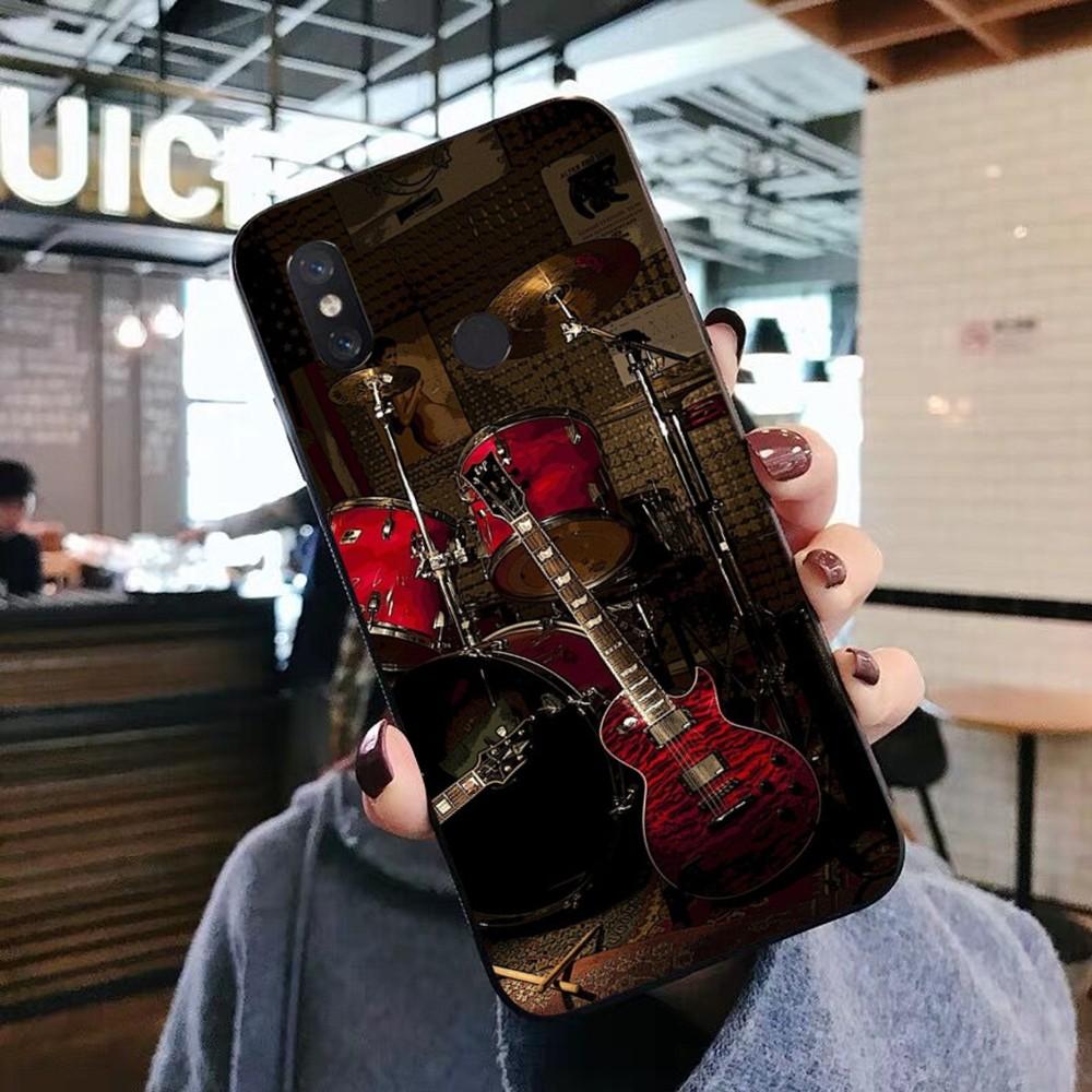 Music Instrument Guitar Piano Phone Case For Xiaomi Mi 5X 8 9 10 11 12 Lite Pro 10T PocoX3pro PocoM3 Note 10 Pro Lite