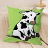Cow Cartoon Fashion Cushion Cover Soft Plush Throw Pillow Cover  DoubleSided Decorative Cushion Case  Sofa Bedroom Home Decor