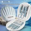Anti-Splash Stainless Steel Nail Clipper and Scissor Set - Portable Manicure Kit for Home