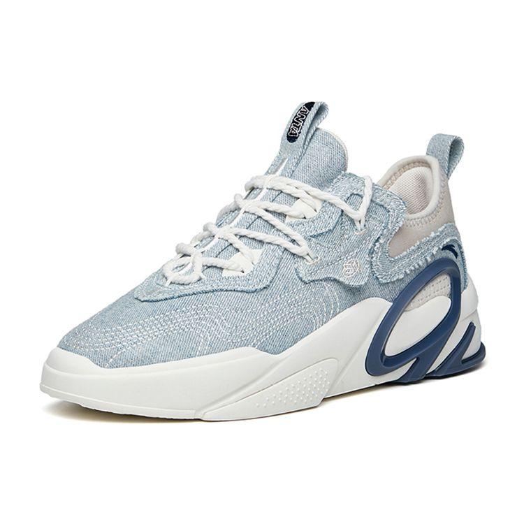 Anta AT91 Low-Top Skate Shoes Men Sneakers Blue Gray 112218072-7