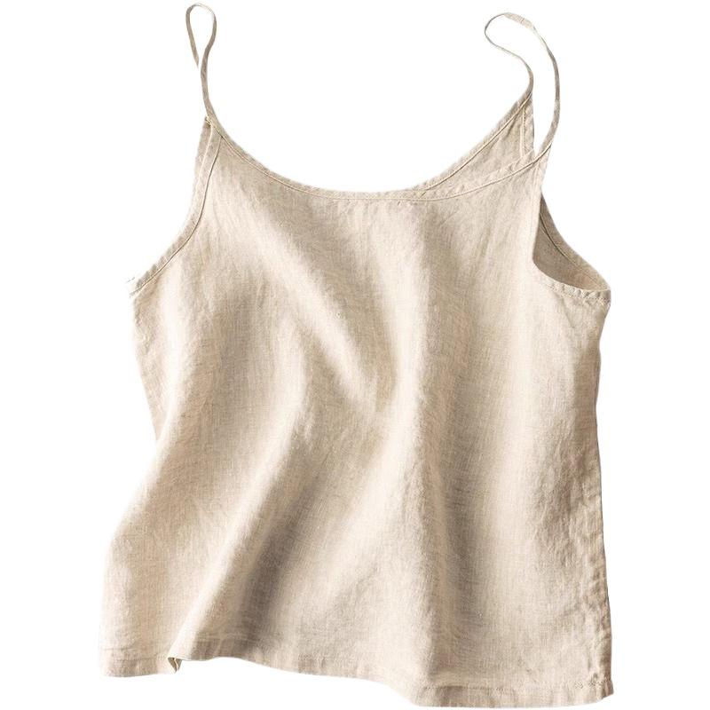 Southeast Asia Plus Size Cotton Linen Japanese Camisole