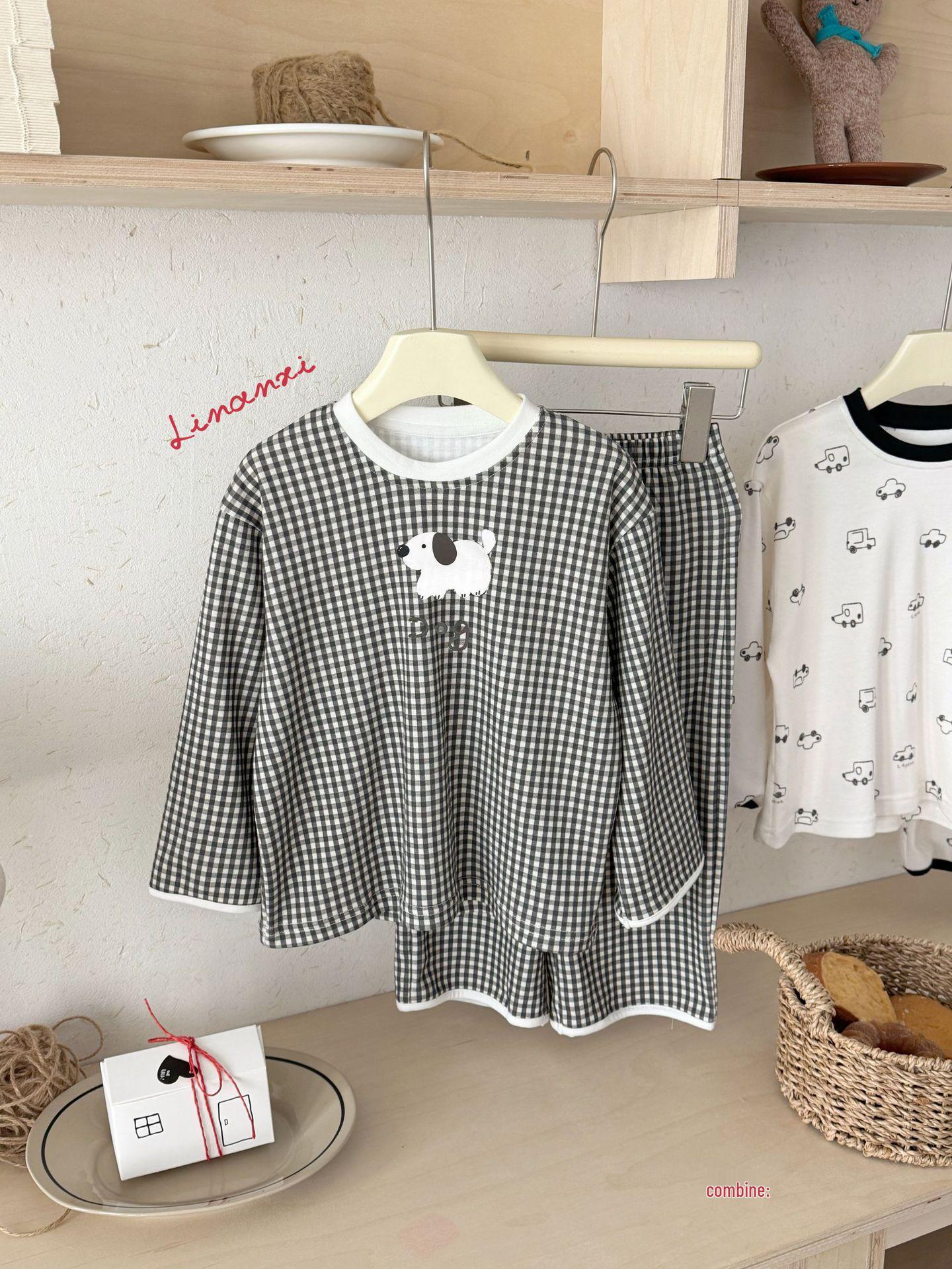 Children s Pure Cotton Cartoon Pajama Set - Early Spring 2026 Collection 100 cm