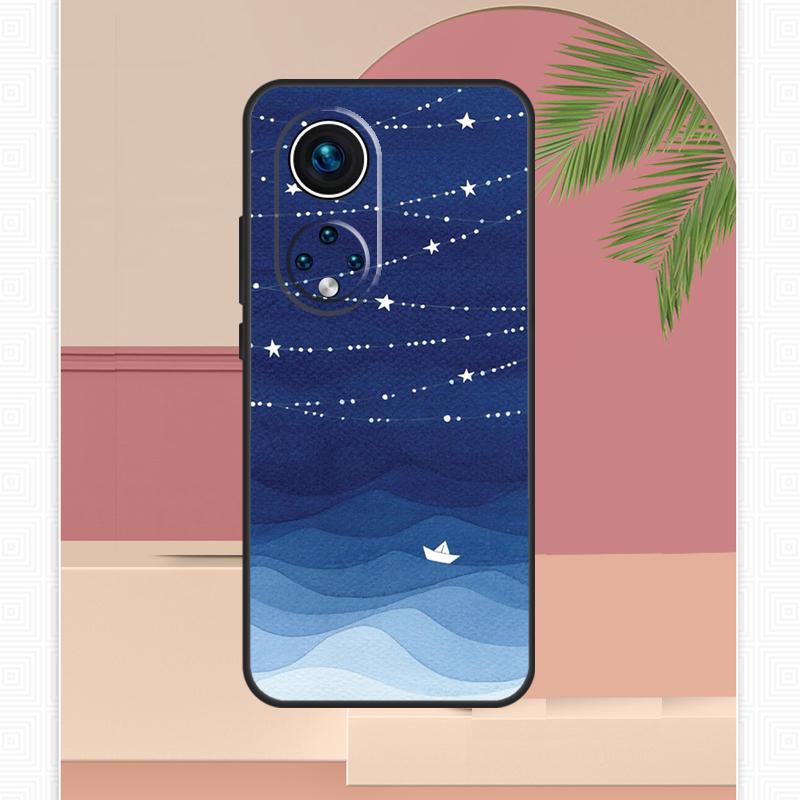 Ocean Waves Sailboat Case For Honor Magic 7 Lite 5 6 8 Pro Honor 400 200 X9c X9b X9a X8b X8a X8c 50 70 90 Cover