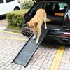 Folding Dog Ramp for Car Pet Stairs Folding Car Steps Slope Car Climbing Large Dog Climbing Ladder with Non-Slip Rug Surface