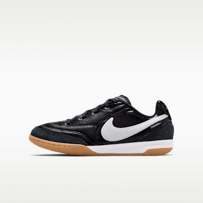 Nike Tiempo Streetgato IC Black White Gum (GS) 33.5