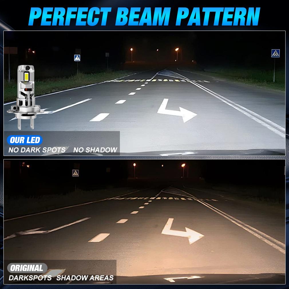 2 buc H7 LED Far Canbus Becuri Mini Wireless 30000LM 80W 6000K CSP pentru Far Auto Lămpi Auto Turbo Automobil Plug&Play Lumină de Ceață 12V