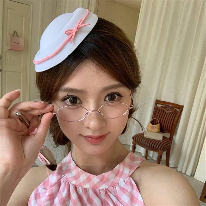 

ЛОЛИТА Бархатный бант в стиле британского военно-морского флота, матросская шляпа с маленьким цилиндром и игривым дизайном One Size