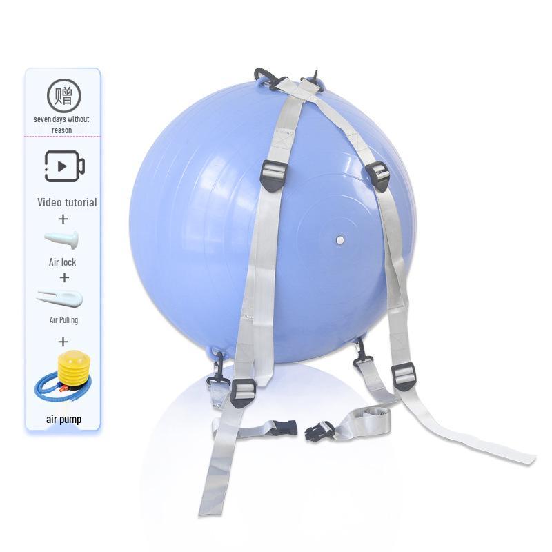 Thickened Somersault Assist Yoga Ball - Inflatable, Explosion-Proof Balance & Fitness Ball 45cm