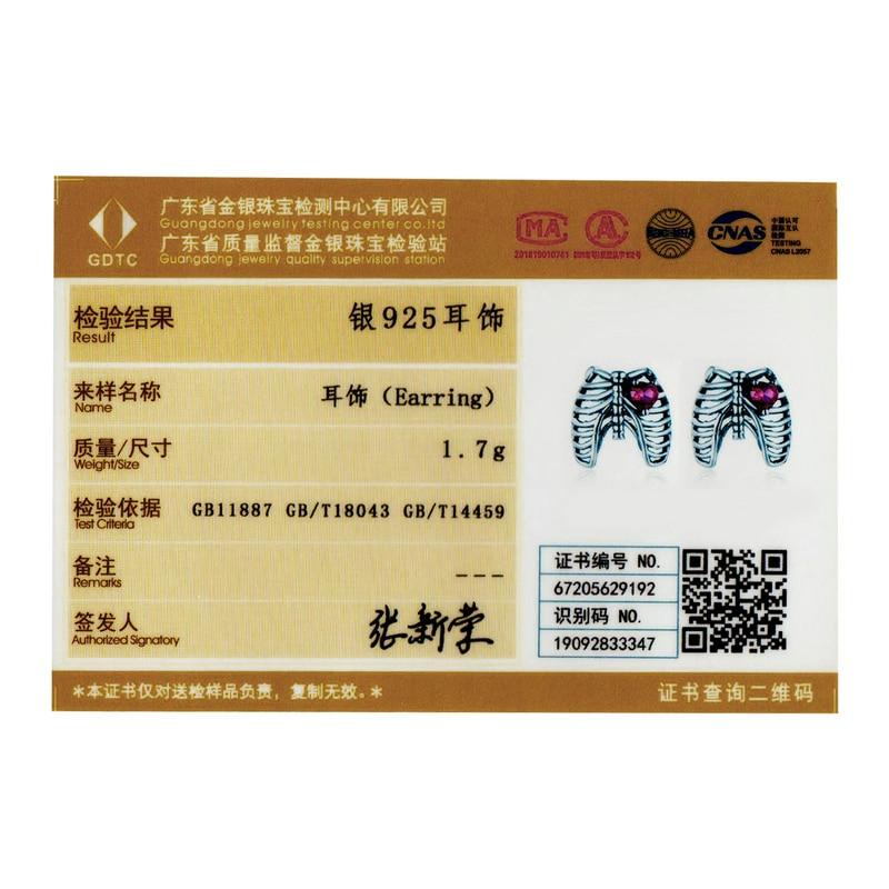 WOSTU 925 Sterling Silver Earrings for Women Shine Zircon Geometric Hypoallergenic Silver Earrings