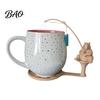 Hamster Coaster Fishing Animal Tea Bag Holder, 3D Printed Heat-Resistant Coaster, Accessory for Turtle Cup and Coffee Mug, Gift Lovers & Enthusiasts