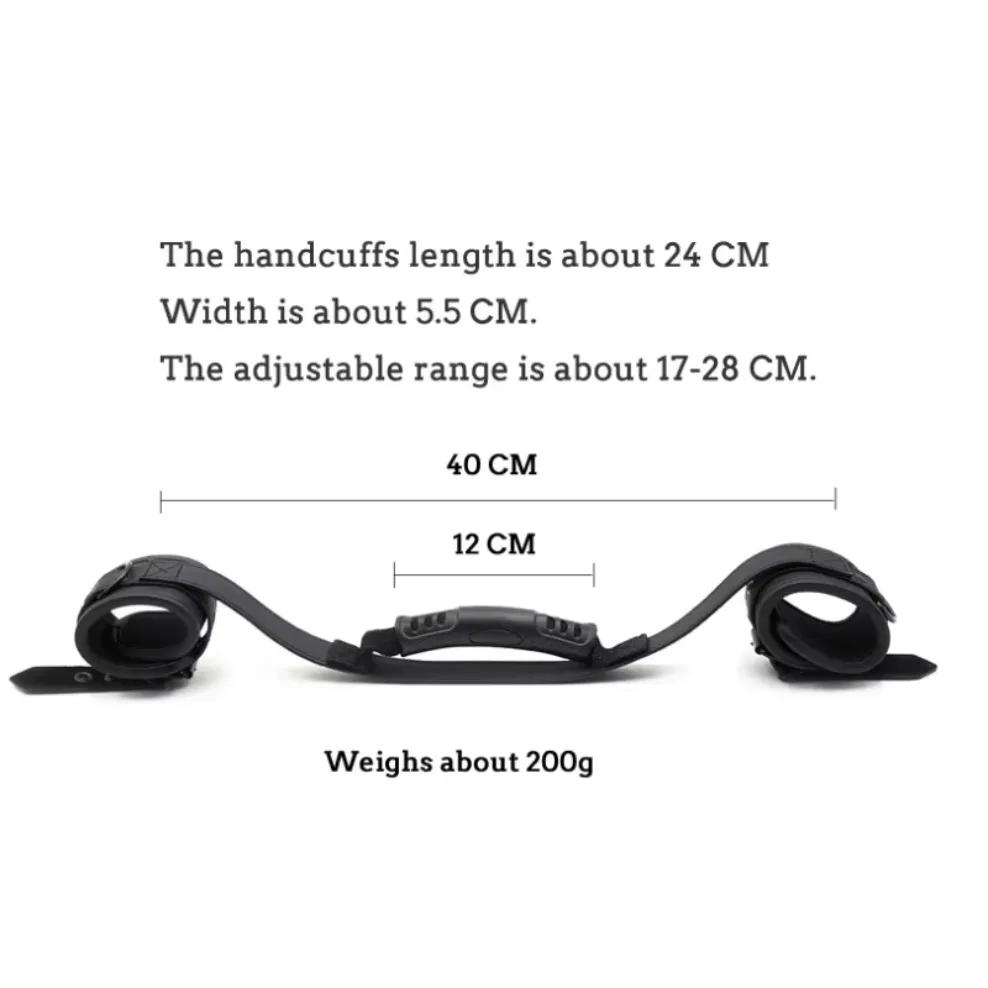 Handcuff Restraint Harness PU Leather Riding Backhandcuffs BDSM Restraint Fetish SM Slave Sex Toy  Adult Female Sex Product Shop