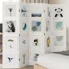 VidaXL Room Divider 5 Panels, Bedroom Screen, Room Separator Panel, Privacy Screen Living Room Office, 358693