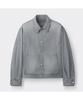 Keoseuuteommellou Gray Curved Line Vintage Denim Shirt Cwsam26192Gyx