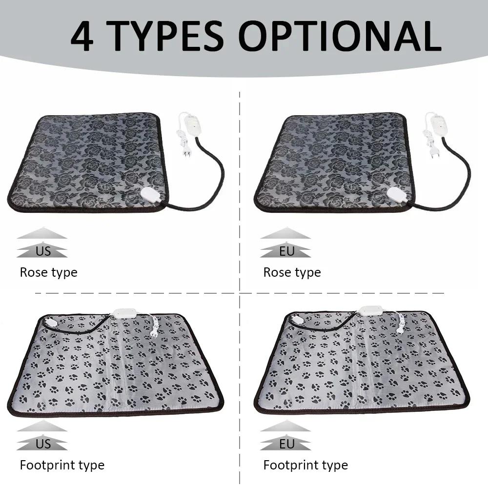 Winter Hundebett Haustier Hund Katze Heizmatte Innen Heizmatte 45*45cm Wasserdicht Wärmer Haustiermatte Bett für Hunde Katzen