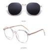 Polygonal Magnetic Gradient Polarized Clip-on Sunglasses for Women - Fashion and Travel Use
