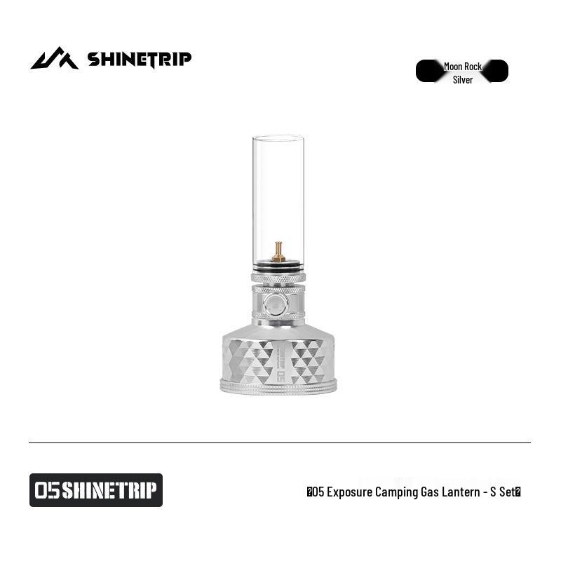 ShineTrip Mountain Fun 587 Windproof Gas Lamp with CNC-Carved Design and Campsite Atmosphere Lighting