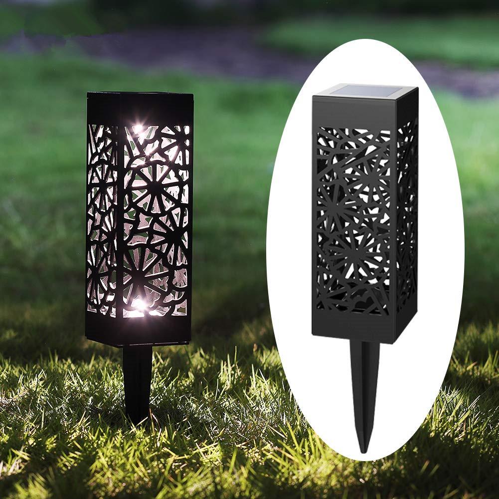 8Pcs IP44 Waterproof Solar Hollow Lawn Lamp Decoration