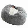 Sedia a Sacco Grigia Senza Imbottitura Sacco a Sacco Gigante Pouf Divano Letto Puff Futon Seduta per Stanza Tatami Arredamento Relax Lounge Solo Sacchi Custodia