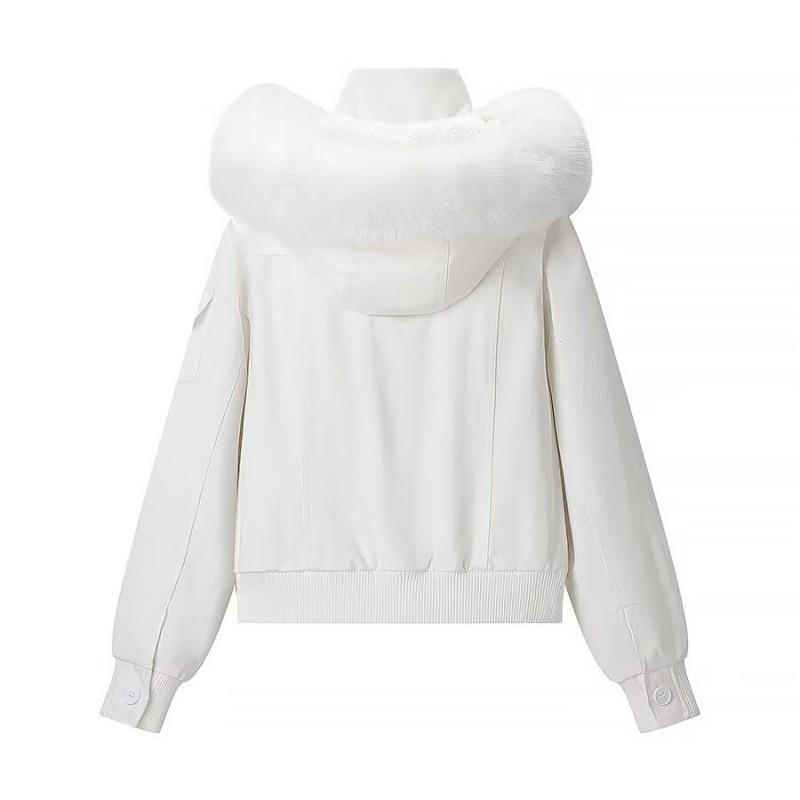 Womens Hooded Long Sleeve Cotton Puffer Coat Winter Warm Casual Outerwear