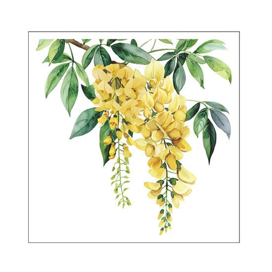 

Желтые листья цветов Наклейка на унитаз Съемная Самоклеящаяся Водонепроницаемая ПВХ Гостиная