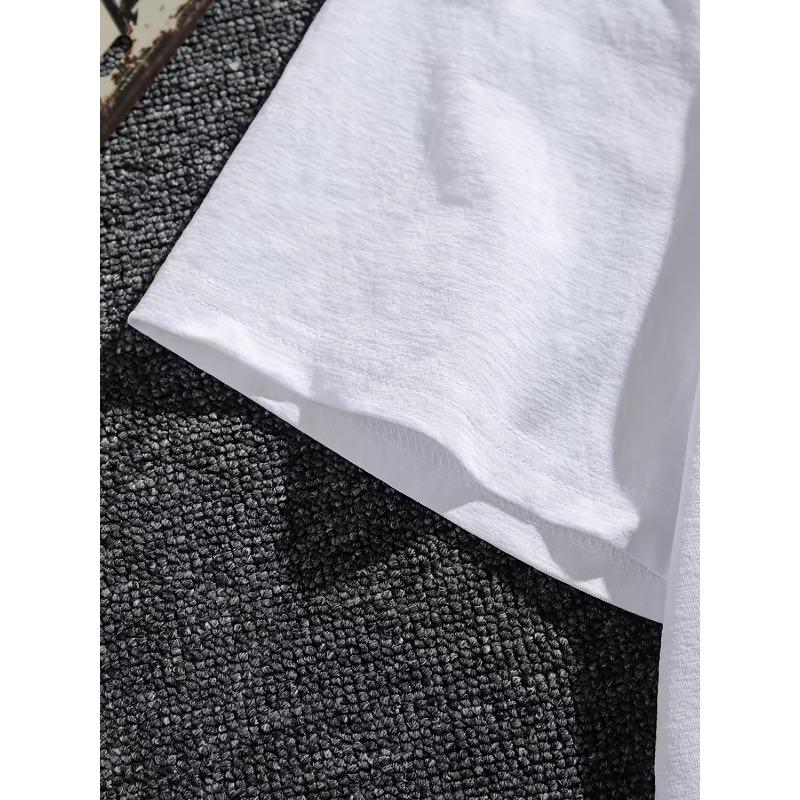 European Size Women'S Fashion | Casual Crew Neck T-Shirt with Geometric Pattern | Short Length, Summer Collection
