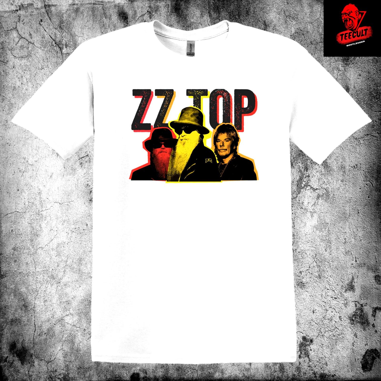 Men s and Women s T-shirts ZZ Top Classic Rock Band Music Tee Unisex Heavy Cotton XXXL