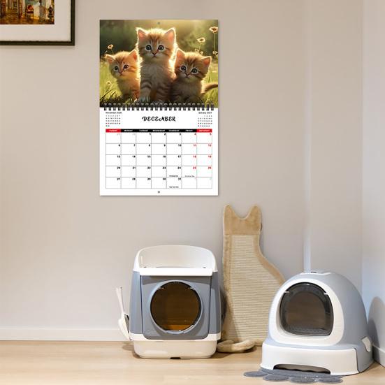 2026 Kitten Cat Calendar Jan.2026 - Dec.2026 12 Month Wall Calendar with Cute Cat Pictures for Home Office Organizing Planning