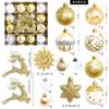 6cm Electroplated Shiny Irregular Christmas Tree Ball Set