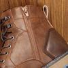 Herrenstiefel im amerikanischen Stil Marke Neue Mode Bequeme Stiefeletten Leder #613