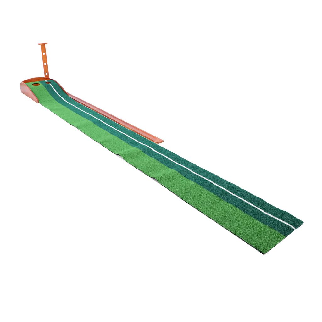 Putting Green Wewnętrzny Automatyczny Zwrot Piłek Podwójny Dołek Powierzchnia ze Sztucznej Trawy Gra Putting Green
