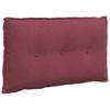 Back Cushion Burgundy 80 X 19 X 50 Cm Fabric