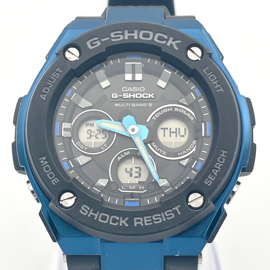 Used [Beautiful Condition] CASIO G-SHOCK Watch, Working Condition, Tough Solar, Blue, GST-W300G-1A2JF
