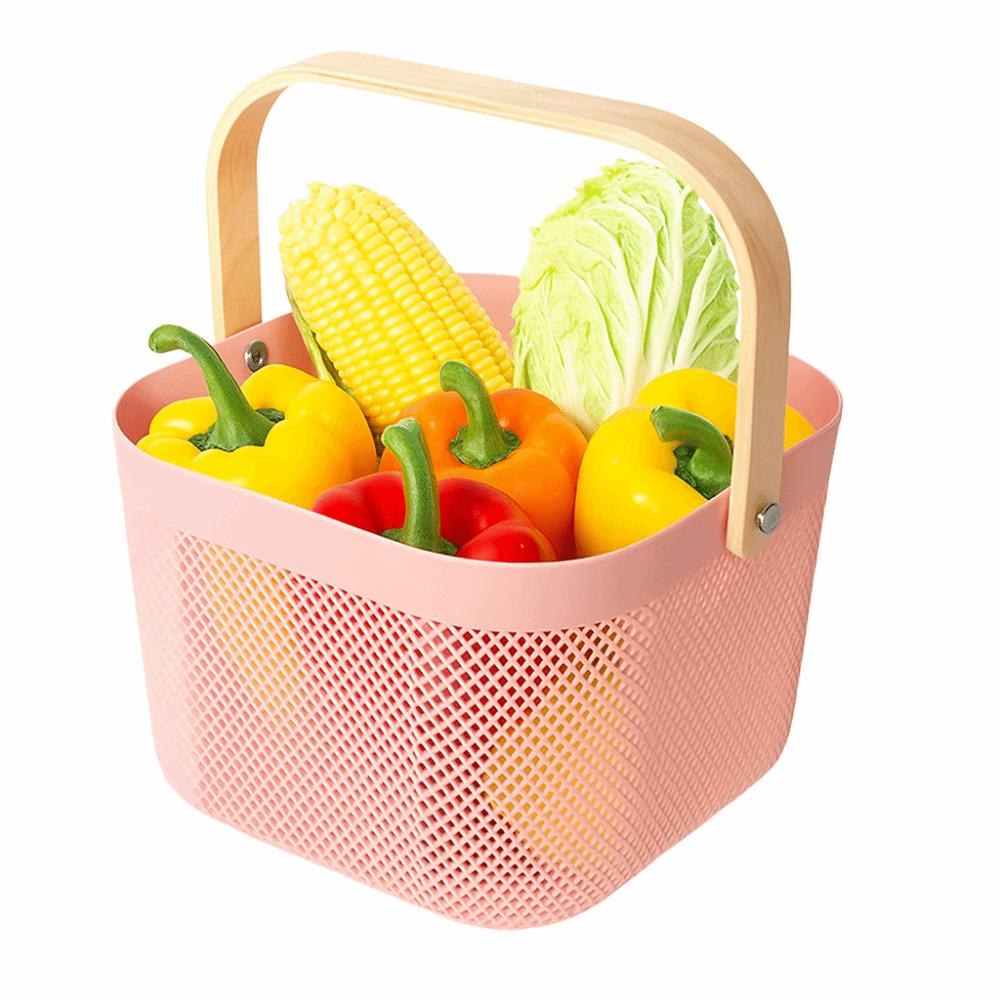 Large Capacity Home Storage Basket Plastic Towel Storage Basket  Kitchen