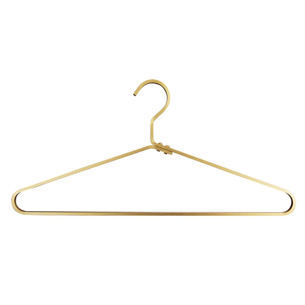 1/3/5pcs Delicate Metal Clothes Hangers Silver Gold Lightweight Sturdy Clothing Coat Hanger for Hanging Shirts T-Shirts Blouses