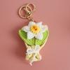 Flower Keyrings Crochet Keyrings Handmaking Bouquet Keychain Creative Knitted Flowers  Backpack