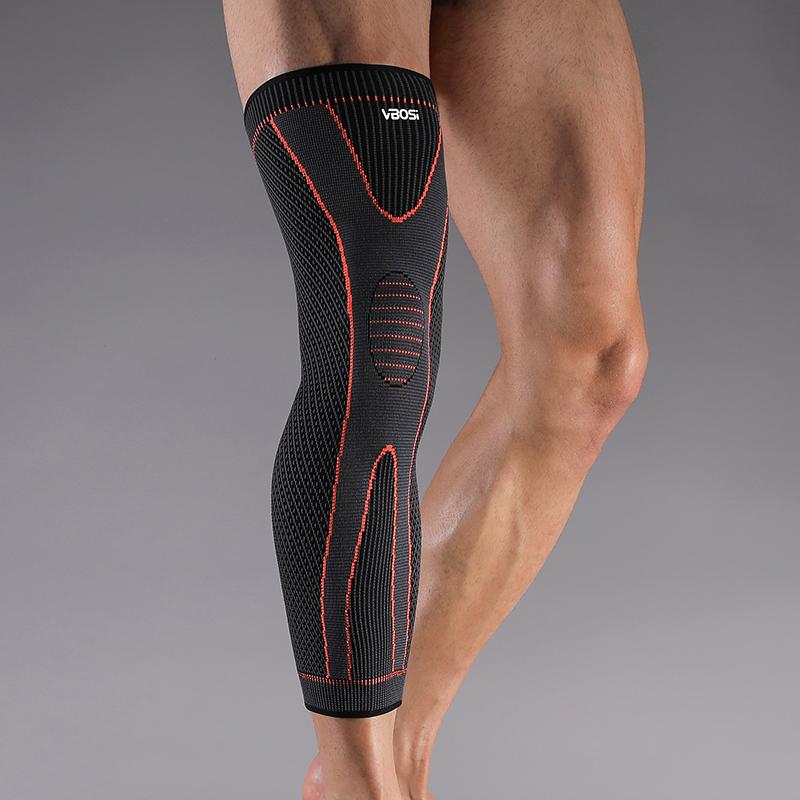 

Vbosi 1 Piece Men Women Compression Knee Ergonomic Support Leg Sleeve Breathable Elastic Suitable For Sports - Running Basketball L оранжевый