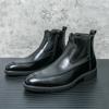 FashionHigh End Brand Men's Chelsea Boots Pointed High Top Shoes Men's Banquet Dress Boots Winter Ankle Boots Groom's Wedding Shoes